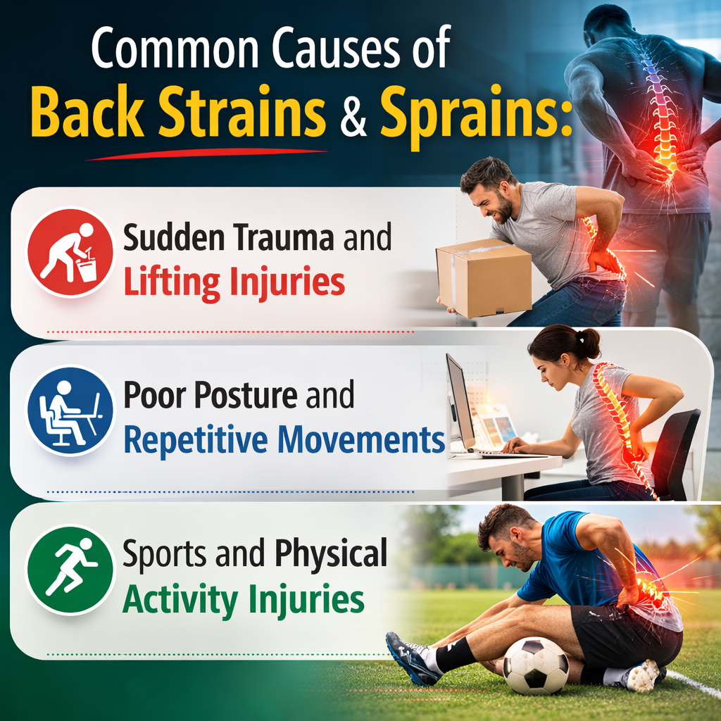 Common Causes of Back Strains & Sprains